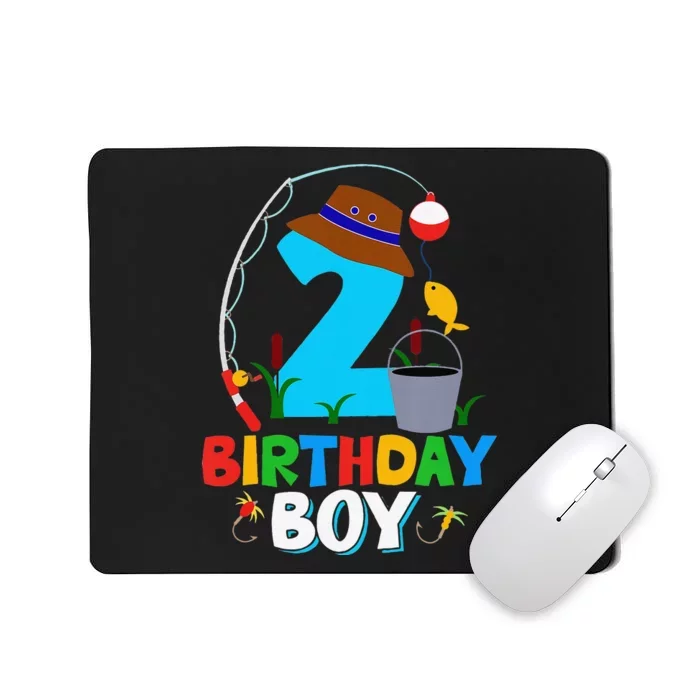 2nd Birthday Fishing Fish Bday Party Decorations Mousepad