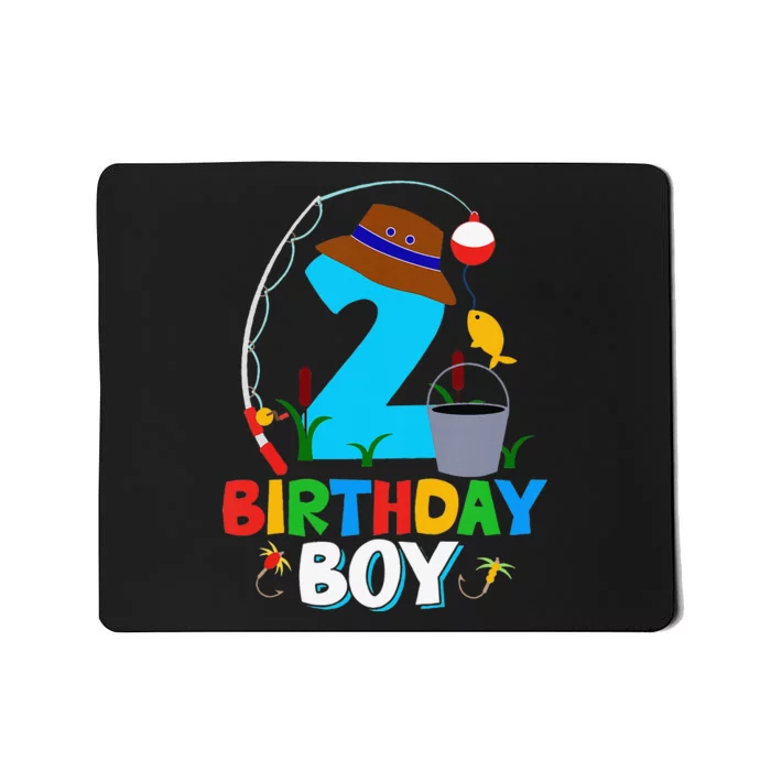 2nd Birthday Fishing Fish Bday Party Decorations Mousepad