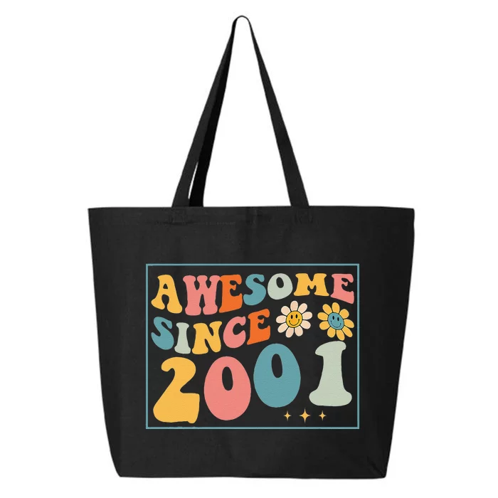 22st Birthday Gifts Awesome Since 2001 22 Years Old Groovy 25L Jumbo Tote