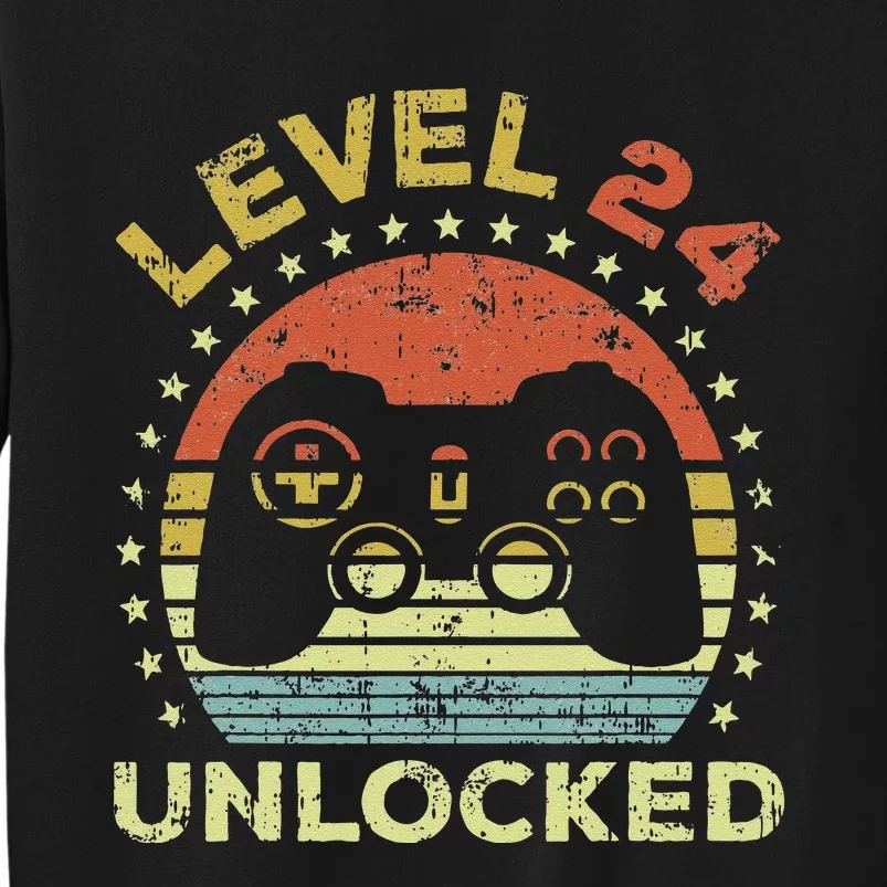 24th Birthday Gaming Level 24 Unlocked Sweatshirt