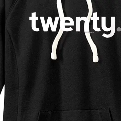 20th Birthday Gift Ideas for Him m.e.n | Design Twenty Women's Fleece Hoodie