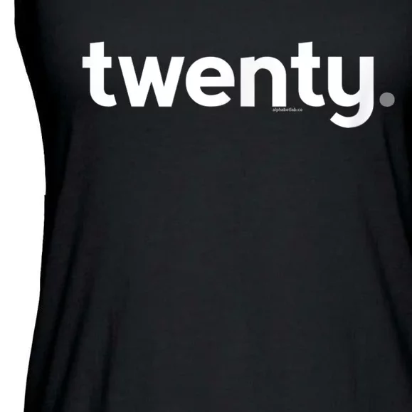 20th Birthday Gift Ideas for Him m.e.n | Design Twenty Ladies Essential Flowy Tank