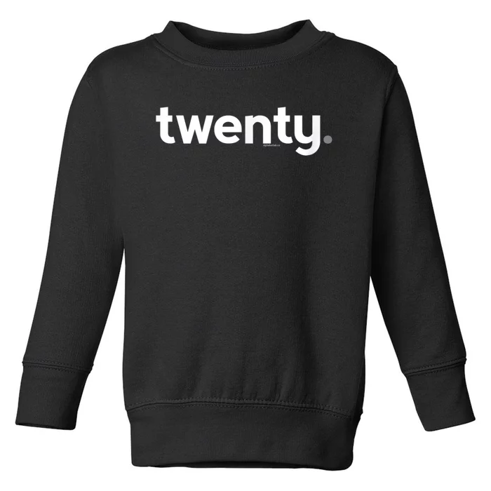 20th Birthday Gift Ideas for Him m.e.n | Design Twenty Toddler Sweatshirt