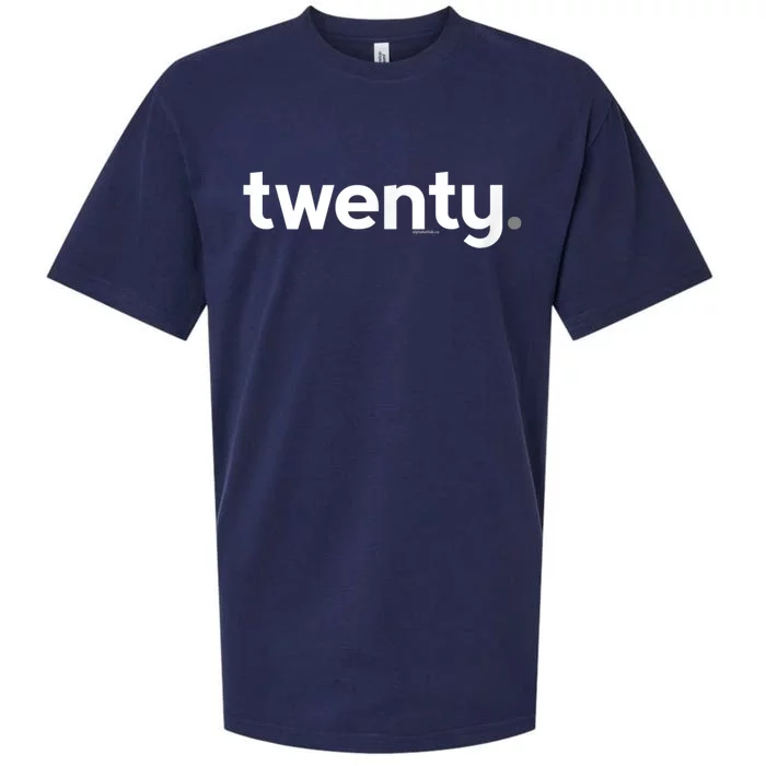 20th Birthday Gift Ideas for Him m.e.n | Design Twenty Sueded Cloud Jersey T-Shirt