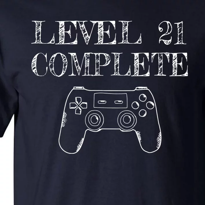 21st Birthday Gaming Level 21 Complete Tall T-Shirt