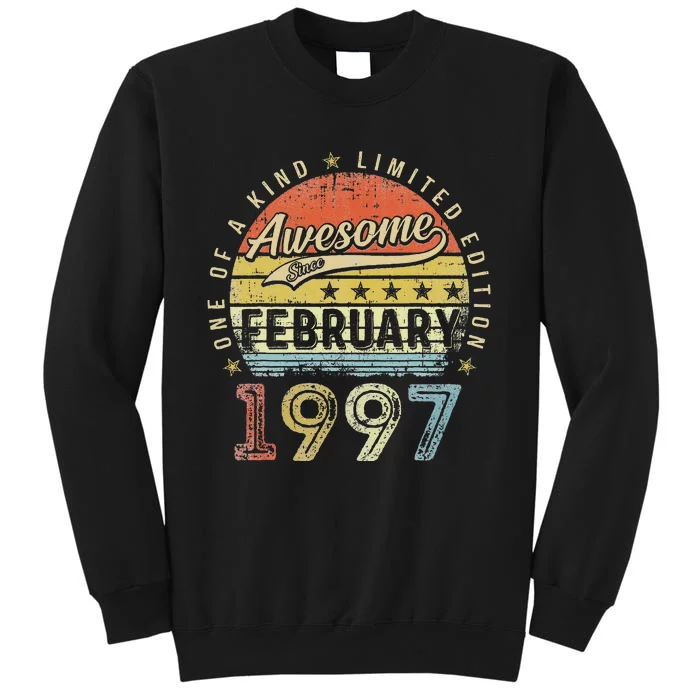 26th Birthday Gift Awesome Since February 1997 26 Year Old Cute Sweatshirt