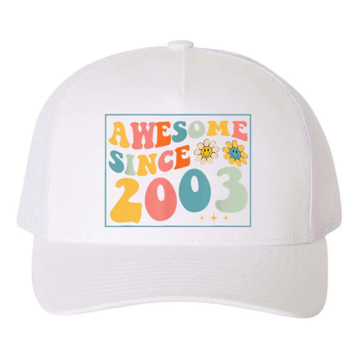 20th Birthday Gifts Awesome Since 2003 20 Years Old Groovy Yupoong Adult 5-Panel Trucker Hat