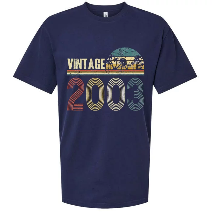 20th Birthday Gifts Ands Vintage 2003 20 Years Old Sueded Cloud Jersey T-Shirt