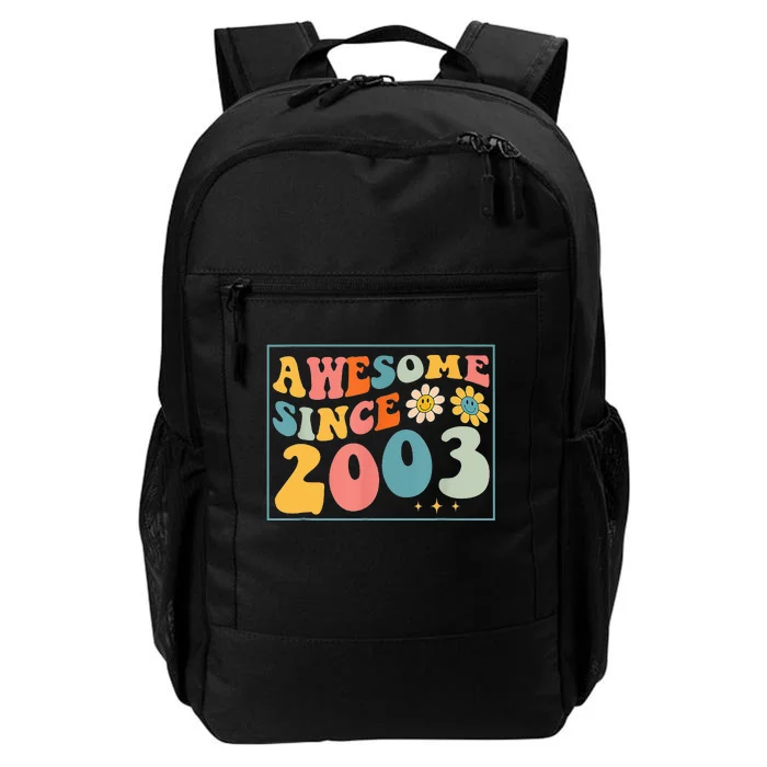 20th Birthday Gifts Awesome Since 2003 20 Years Old Groovy Daily Commute Backpack