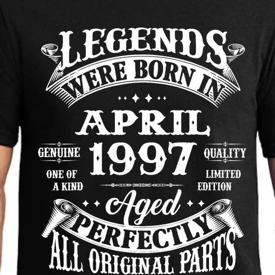 26th Birthday Gift Legends Born In April 1997 26 Years Old Pajama Set