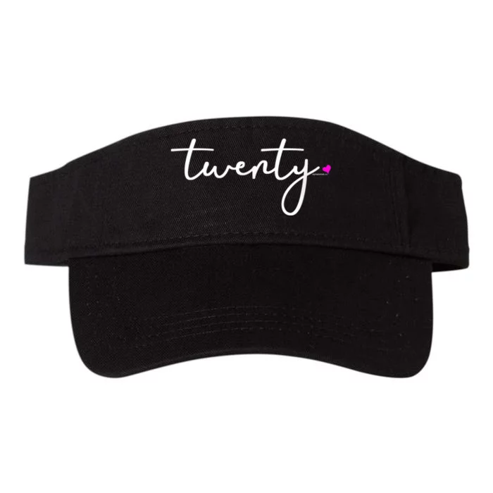 20th Birthday Gift Ideas for Her Wo | Twenty Party Valucap Bio-Washed Visor