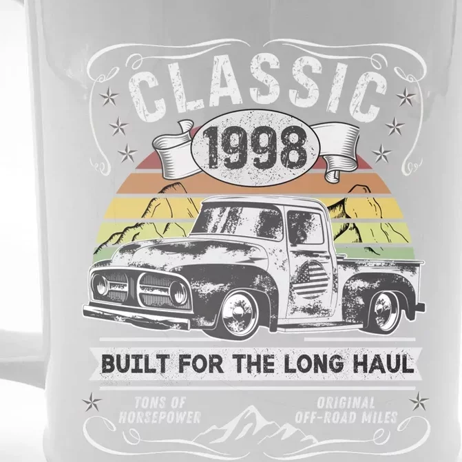 25th Birthday Gift Pickup Truck Born 1998 Cute Gift Front & Back Beer Stein