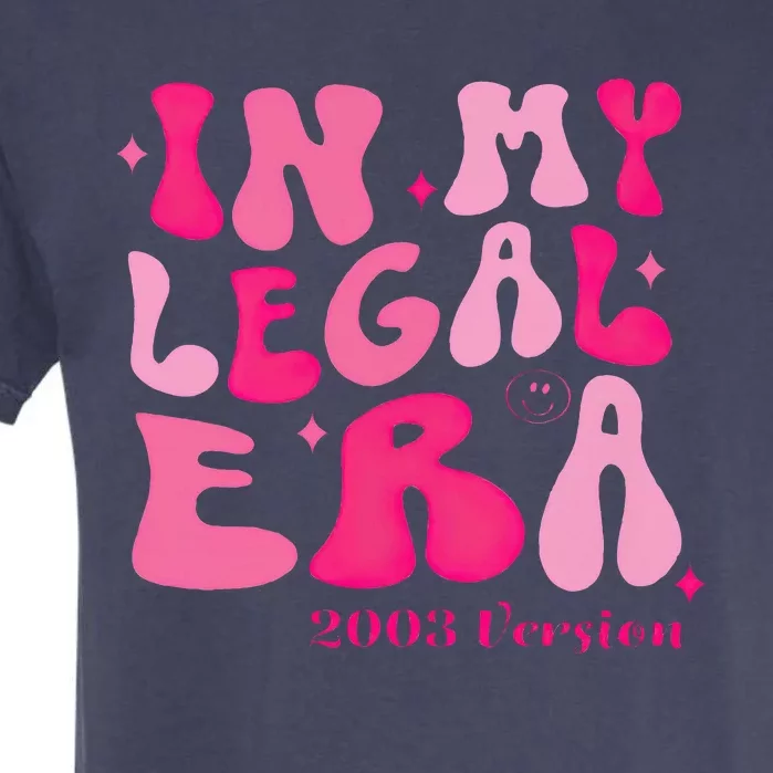 21st Birthday In My Legal Era Turning 21 Birthday Party Garment-Dyed Heavyweight T-Shirt