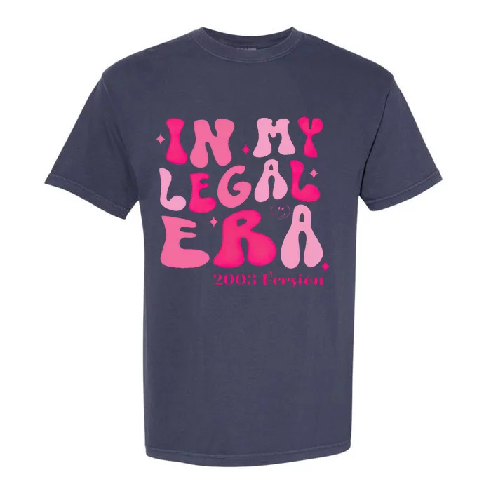 21st Birthday In My Legal Era Turning 21 Birthday Party Garment-Dyed Heavyweight T-Shirt