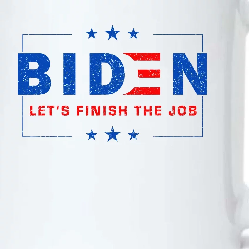 2024 Biden LetS Finish The Job Joe Save Democracy America Black Color Changing Mug