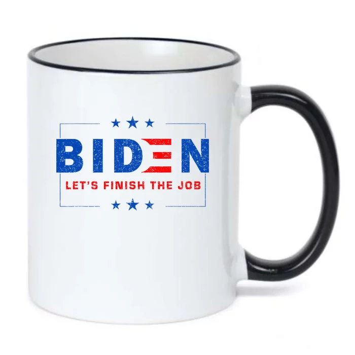 2024 Biden LetS Finish The Job Joe Save Democracy America Black Color Changing Mug