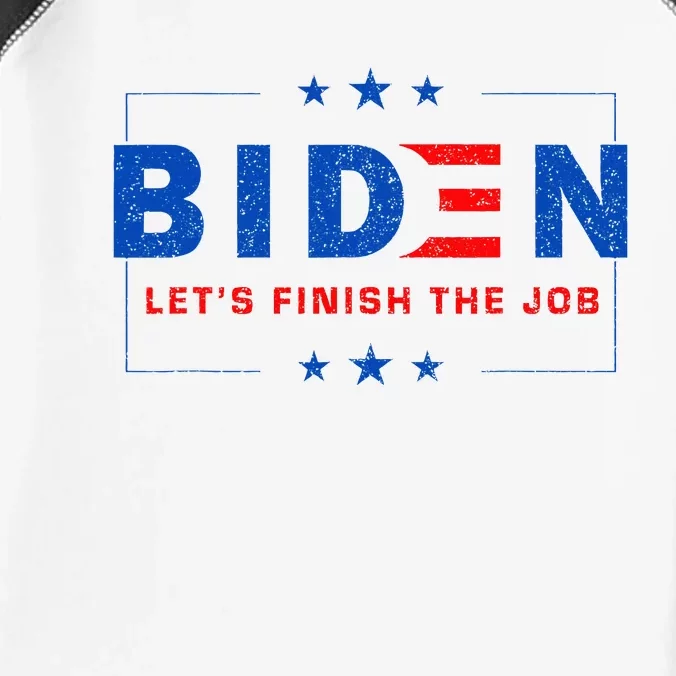 2024 Biden LetS Finish The Job Joe Save Democracy America Infant Baby Jersey Bodysuit