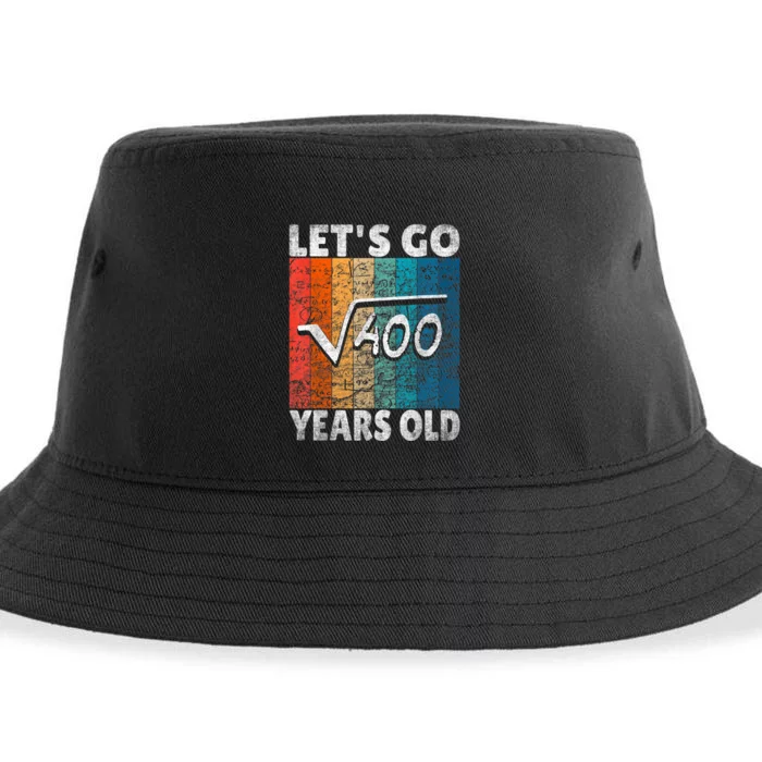 20th Birthday let's go root from 400 = 20 years Sustainable Bucket Hat