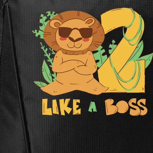 2nd Birthday Like A Boss Lion Cute Gift City Backpack