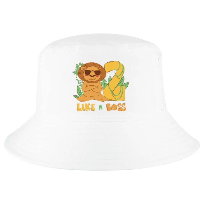 2nd Birthday Like A Boss Lion Cute Gift Cool Comfort Performance Bucket Hat