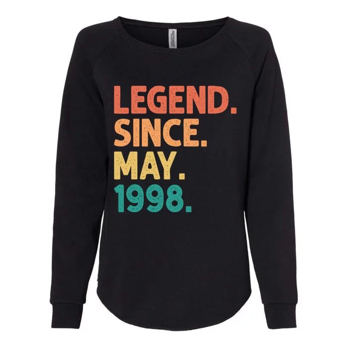 24th Birthday Legend Since May 1998 24 Years Old Vintage Great Gift Womens California Wash Sweatshirt