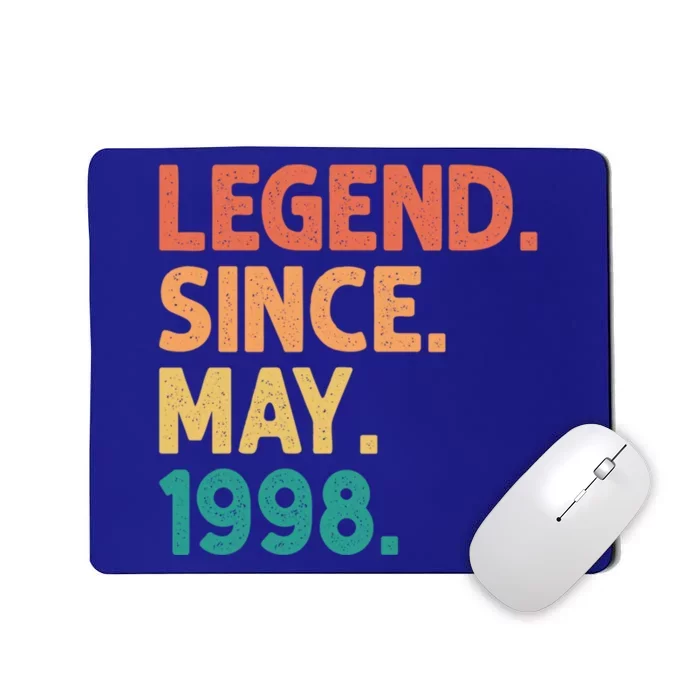 24th Birthday Legend Since May 1998 24 Years Old Vintage Great Gift Mousepad