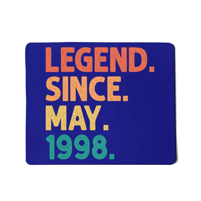 24th Birthday Legend Since May 1998 24 Years Old Vintage Great Gift Mousepad