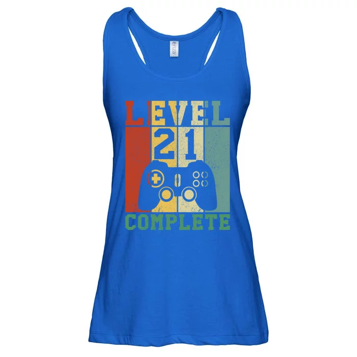 21 Birthday Level 21 Complete Meaningful Gift Ladies Essential Flowy Tank