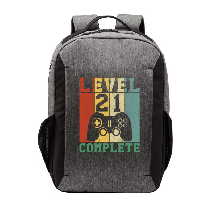 21 Birthday Level 21 Complete Meaningful Gift Vector Backpack