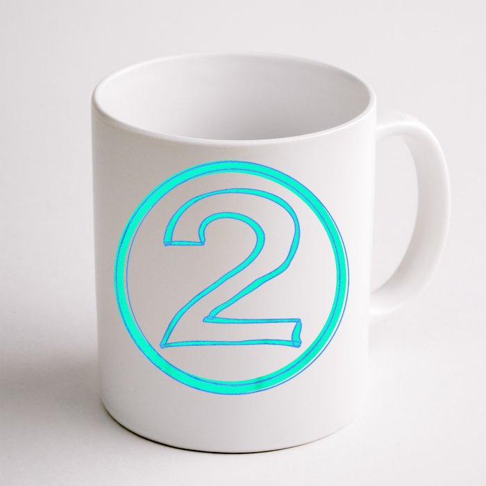 2nd Birthday Number 2 Two Party Front & Back Coffee Mug