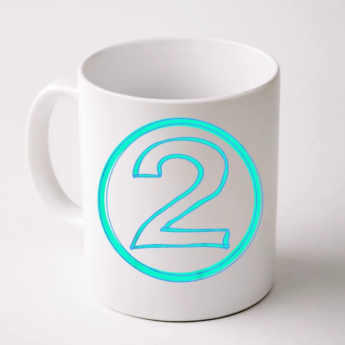 2nd Birthday Number 2 Two Party Front & Back Coffee Mug