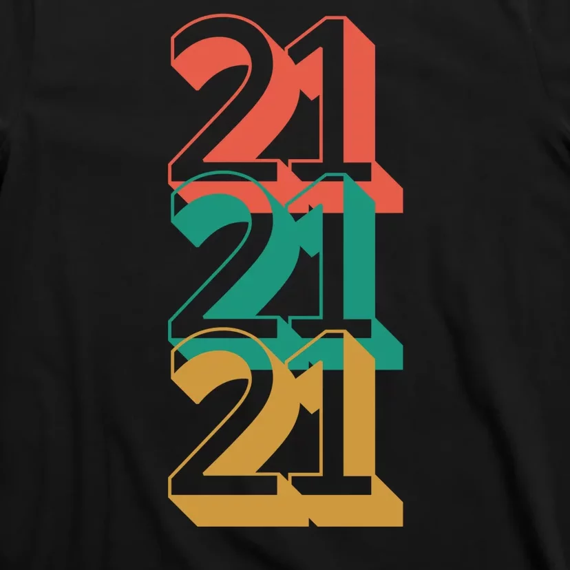 21st Birthday Retro T-Shirt