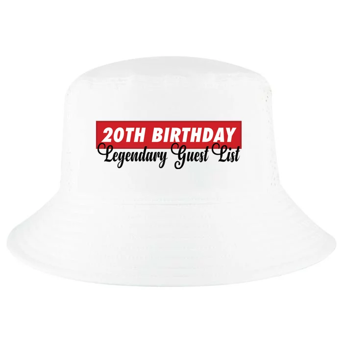 20th Birthday Signatures Guest List Birthday Party To Sign For 20 Years Cool Comfort Performance Bucket Hat