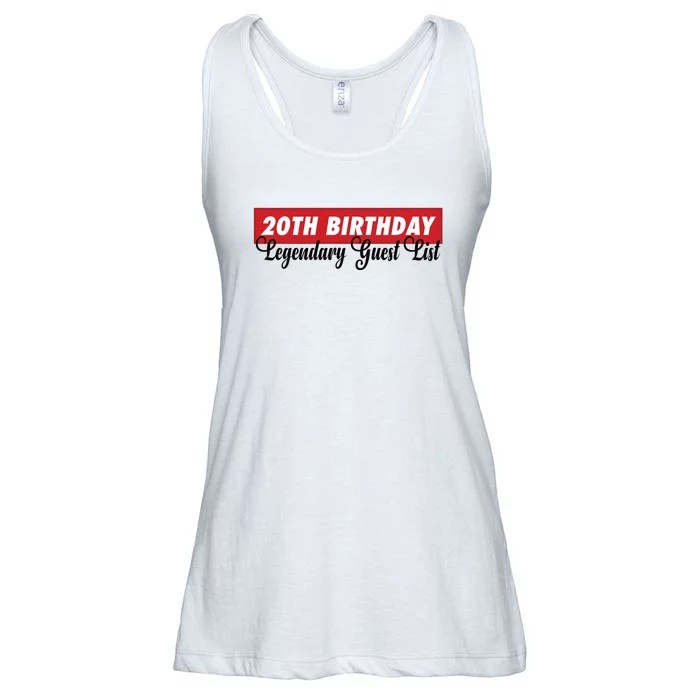 20th Birthday Signatures Guest List Birthday Party To Sign For 20 Years Ladies Essential Flowy Tank