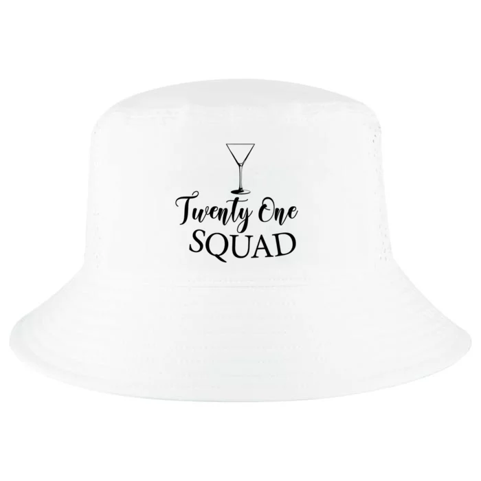 21st Birthday Squad Celebration Graphic Cool Comfort Performance Bucket Hat