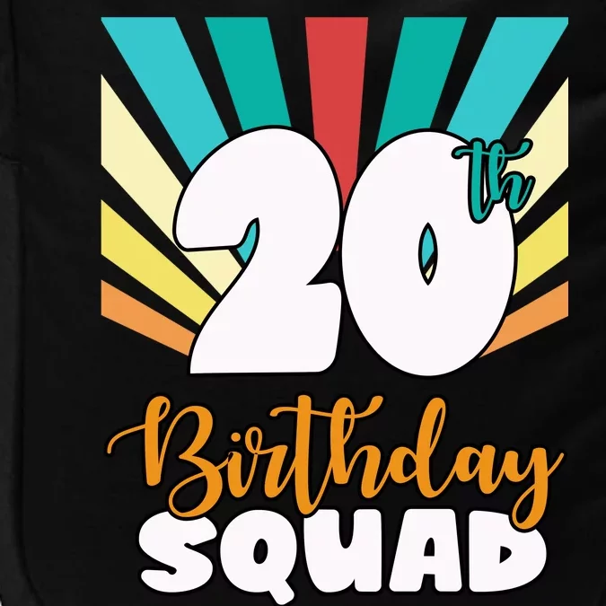 20th Birthday Squad 20 Years Old Impact Tech Backpack