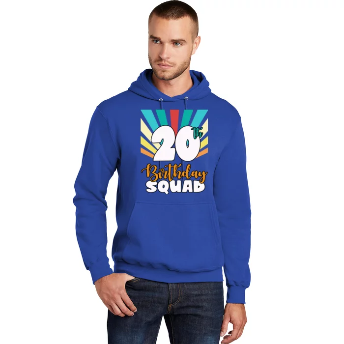 20th Birthday Squad 20 Years Old Hoodie