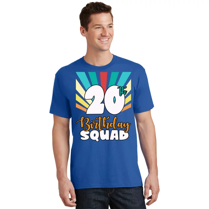 20th Birthday Squad 20 Years Old T-Shirt