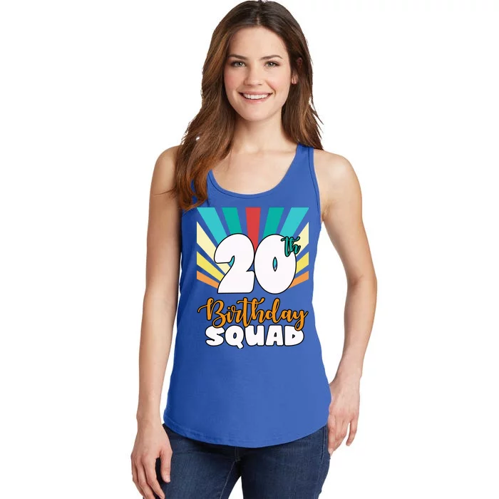 20th Birthday Squad 20 Years Old Ladies Essential Tank