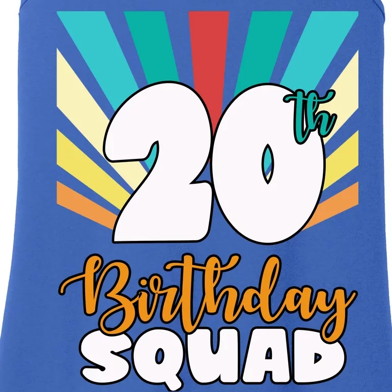 20th Birthday Squad 20 Years Old Ladies Essential Tank