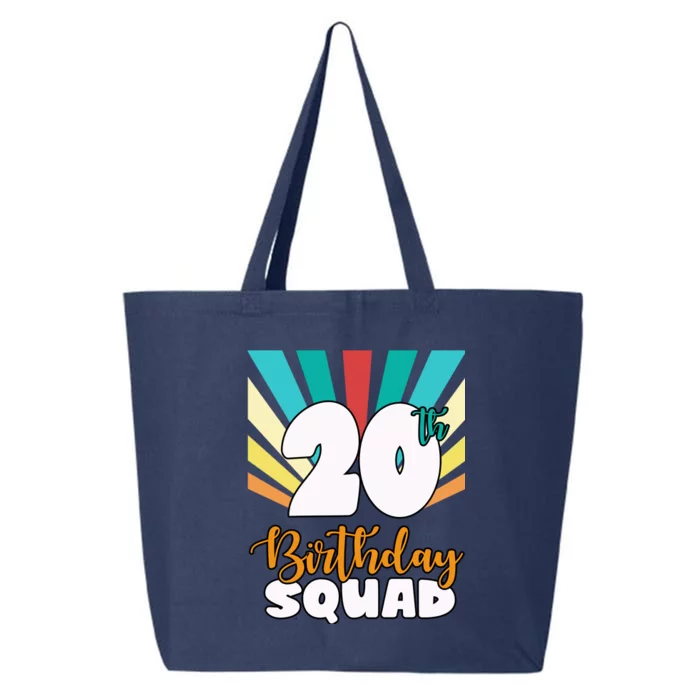 20th Birthday Squad 20 Years Old 25L Jumbo Tote