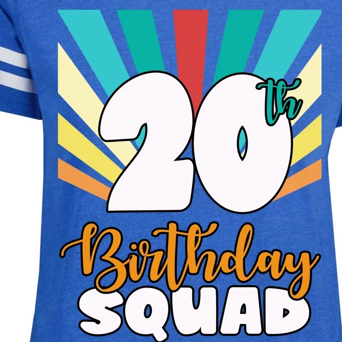 20th Birthday Squad 20 Years Old Enza Ladies Jersey Football T-Shirt