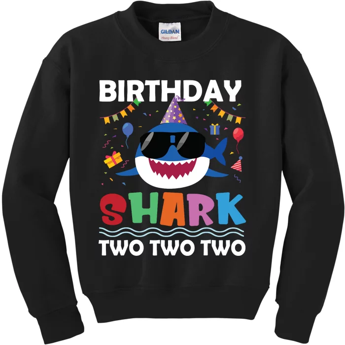 2nd Birthday Shark Matching Party Gifts For Kids Sweatshirt