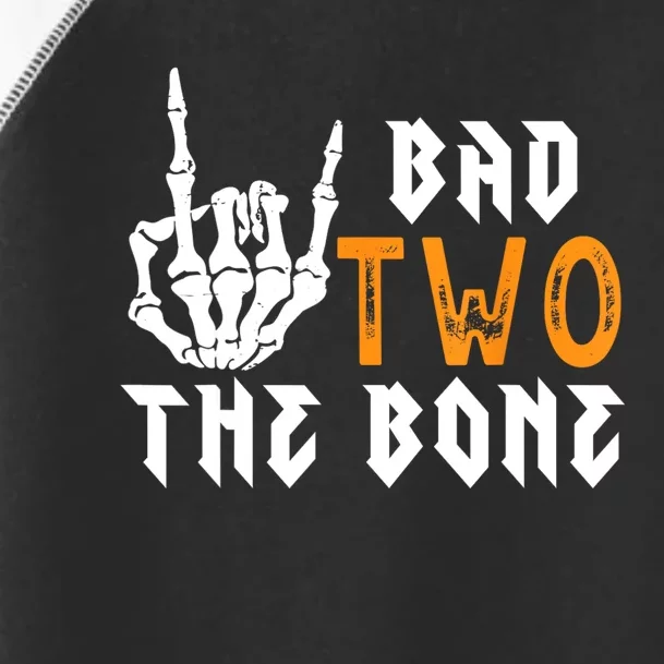 2nd Bad Two The Bone Bad Two The Bone Birthday 2 Years Old Toddler Fine Jersey T-Shirt