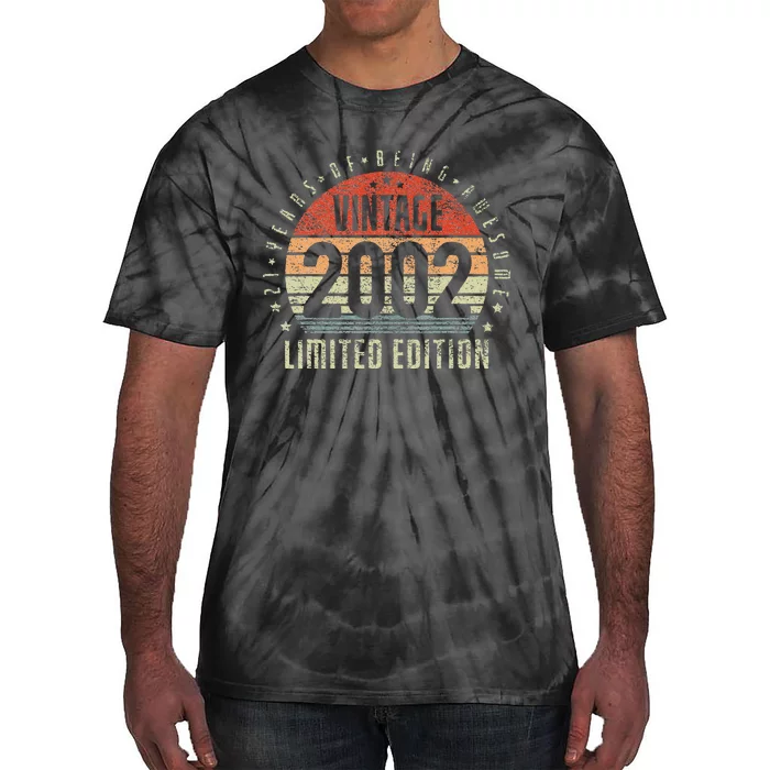 21th Birthday Vintage 2002 Limited Edition 21 Yr Old Tie-Dye T-Shirt