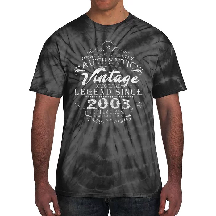 20th Birthday Vintage Legend Since 2003 Tie-Dye T-Shirt