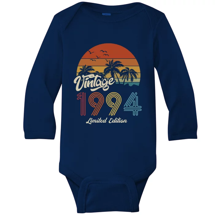 29th Birthday Vintage Limited Edition 1994 Baby Long Sleeve Bodysuit