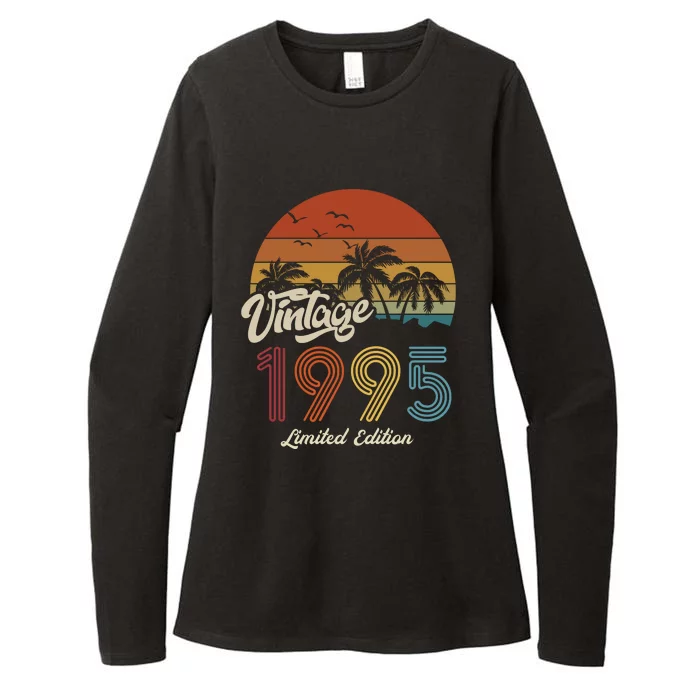 28th Birthday Vintage Limited Edition 1995 Womens CVC Long Sleeve Shirt