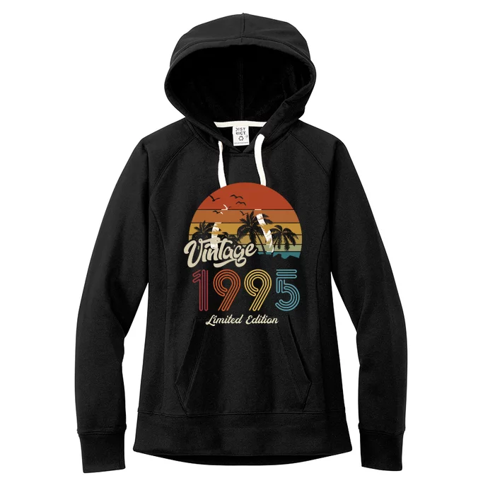 28th Birthday Vintage Limited Edition 1995 Women's Fleece Hoodie