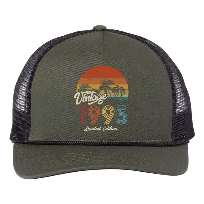 28th Birthday Vintage Limited Edition 1995 Retro Rope Trucker Hat Cap